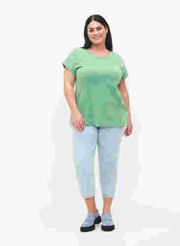 Meleerattu t-paita lyhyillä hihoilla, Jolly Green Mél, Model image number 2