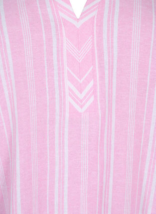 Raidallinen pusero pellava-viskoosisekoitetta, Rosebloom Wh.Stripe, Packshot image number 2