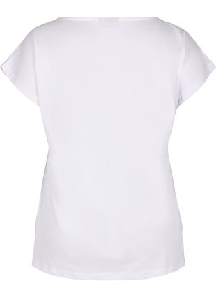 Ekologisesta puuvillasta valmistettu t-paita rintataskulla, Bright White, Packshot image number 1
