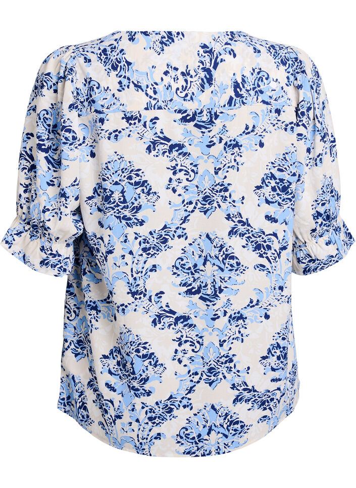 Puseropaita 1/2-hihoilla, Beige, Packshot image number 1