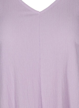 Mekko puhvihihoilla ja v-aukolla, Purple Rose, Packshot image number 2