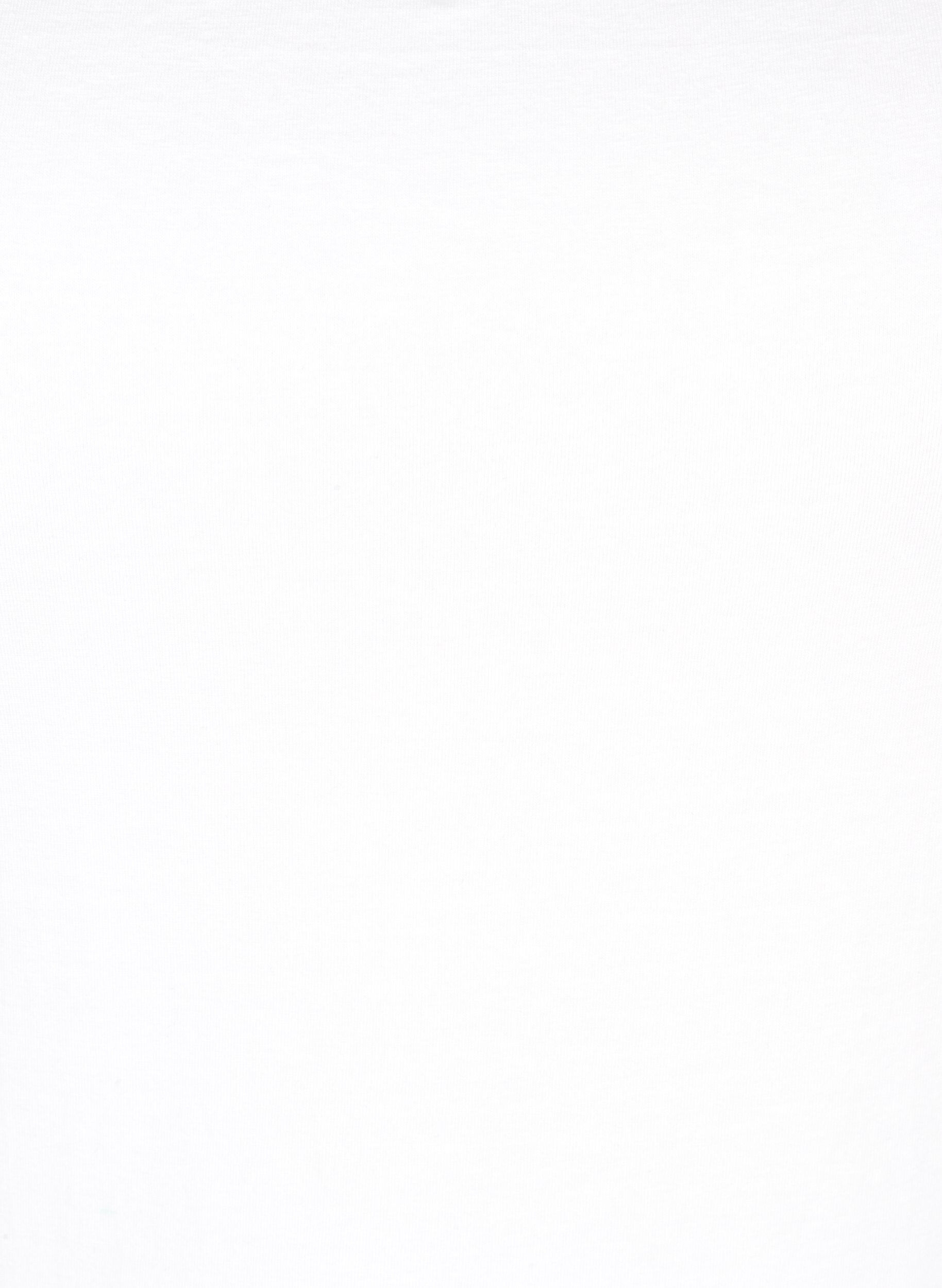 Zizzi Puuvillainen perustoppi, Valkoinen, Packshot image number 2