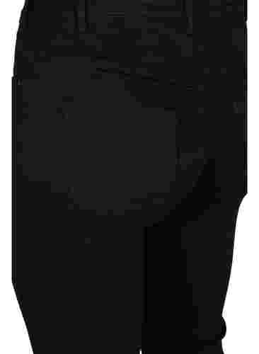 Slim fit Emily-farkut normaalilla vyötäröllä, Black, Packshot image number 3