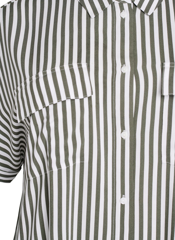 FLASH – Lyhythihainen pitkä paitamekko, Vihreä, Packshot image number 2