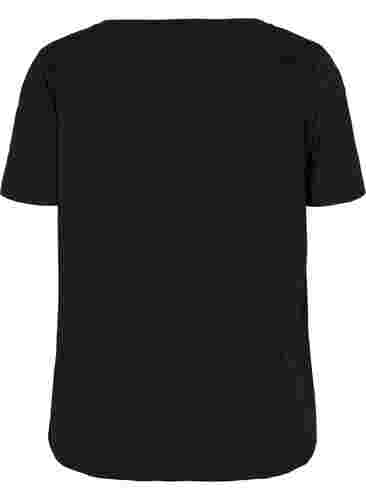 T-paita printillä treeniin , Black w. Raise, Packshot image number 1