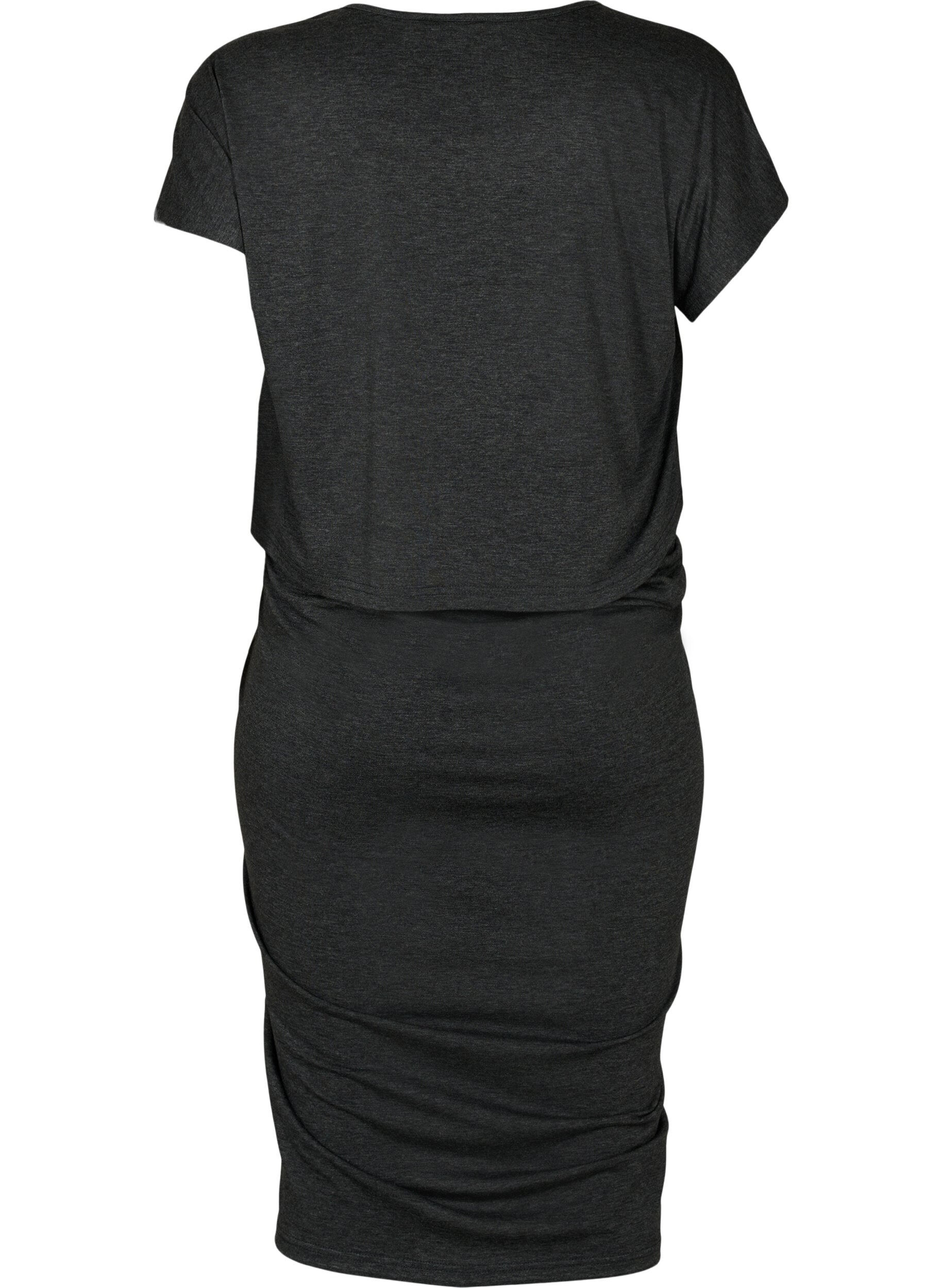 Zizzi Meleerattu &auml;itiysasu, Black Melange, Packshot image number 1