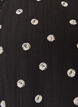 Lyhyt viskoosimekko pallohihoilla, Musta, Packshot image number 2