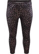 Leopardikuviolliset velourleggingsit, Ruskea, Packshot image number 0