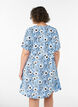 Lyhyt mekko kukkakuviolla, Sininen, Model image number 2