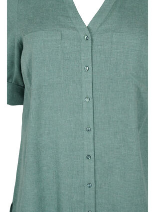 Pitkä paita 3/4-hihoilla ja v-pääntiellä, Balsam Green, Packshot image number 2