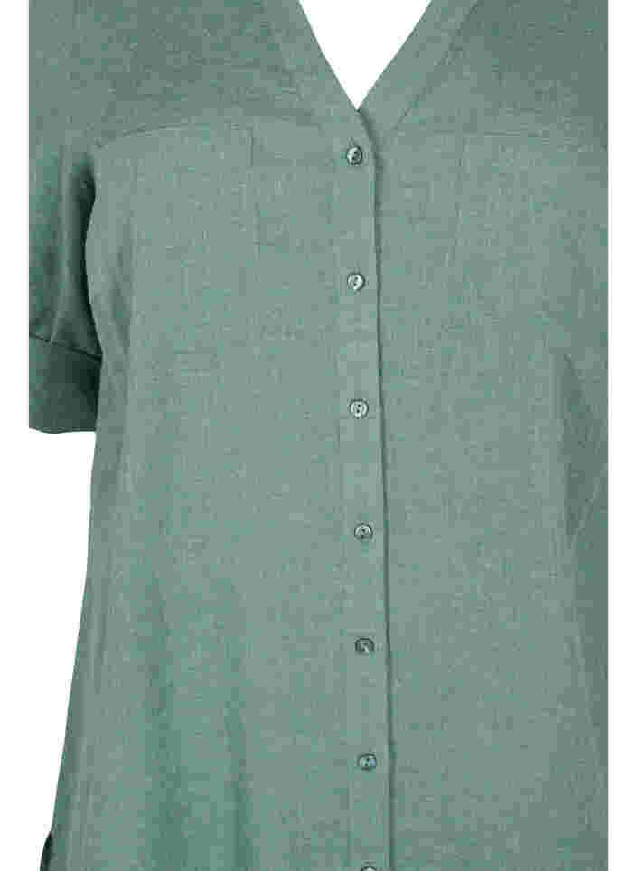Pitkä paita 3/4-hihoilla ja v-aukolla, Balsam Green, Packshot image number 2