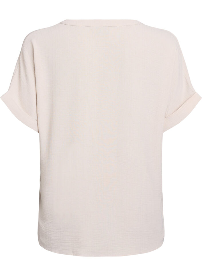 Rento pusero lyhyill&auml; hihoilla, Beige, Packshot image number 1