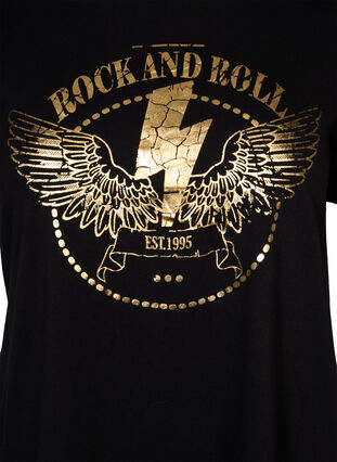 Lyhythihainen puuvillainen t-paita painatuksella, Black Rock, Packshot image number 2