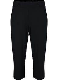 7/8-pituiset housut v&auml;lj&auml;ss&auml; mallissa, Musta