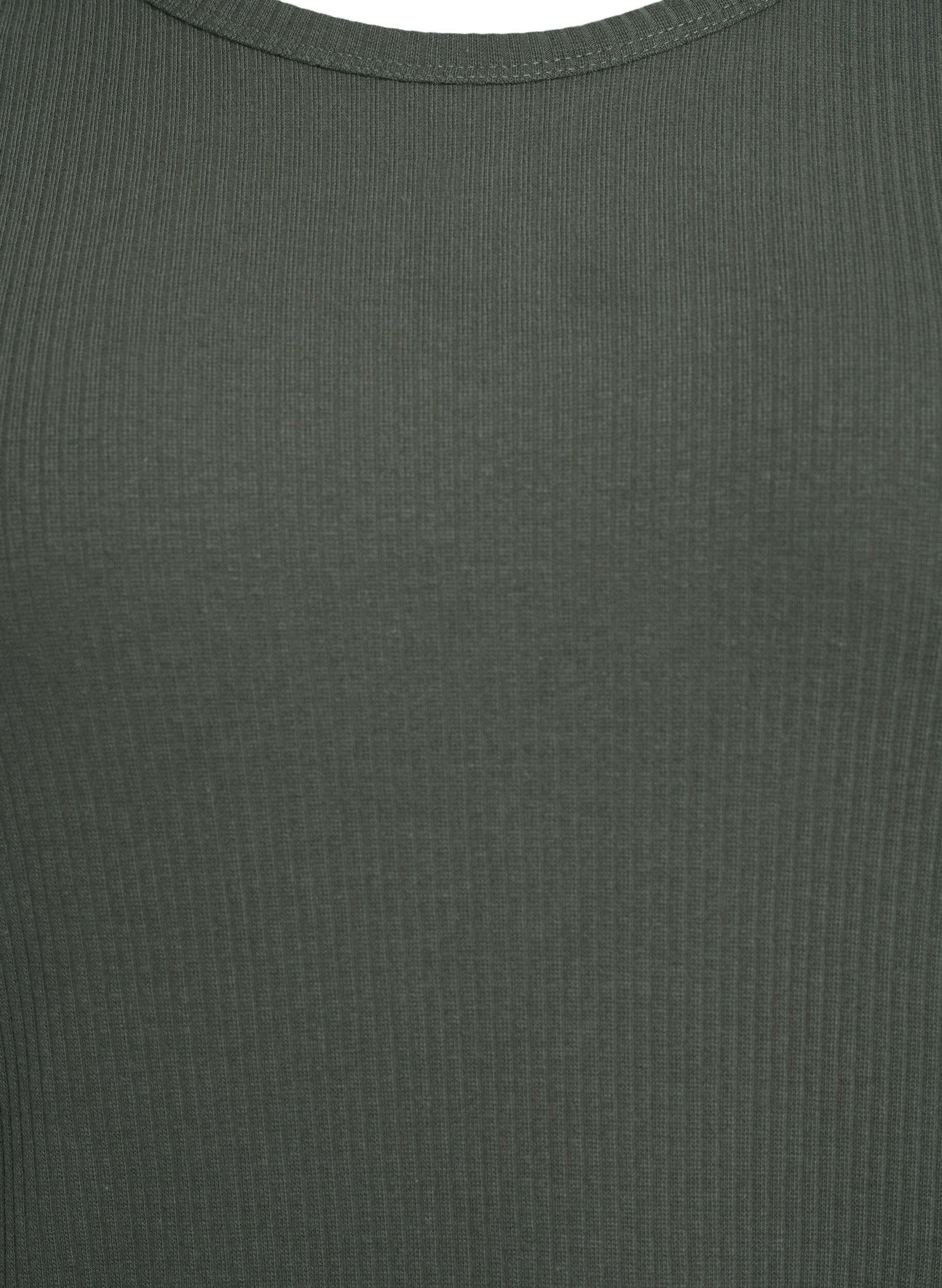 Zizzi Maximekko lyhyill&auml; hihoilla ja jersey-kankaasta, Vihre&auml;, Packshot image number 2