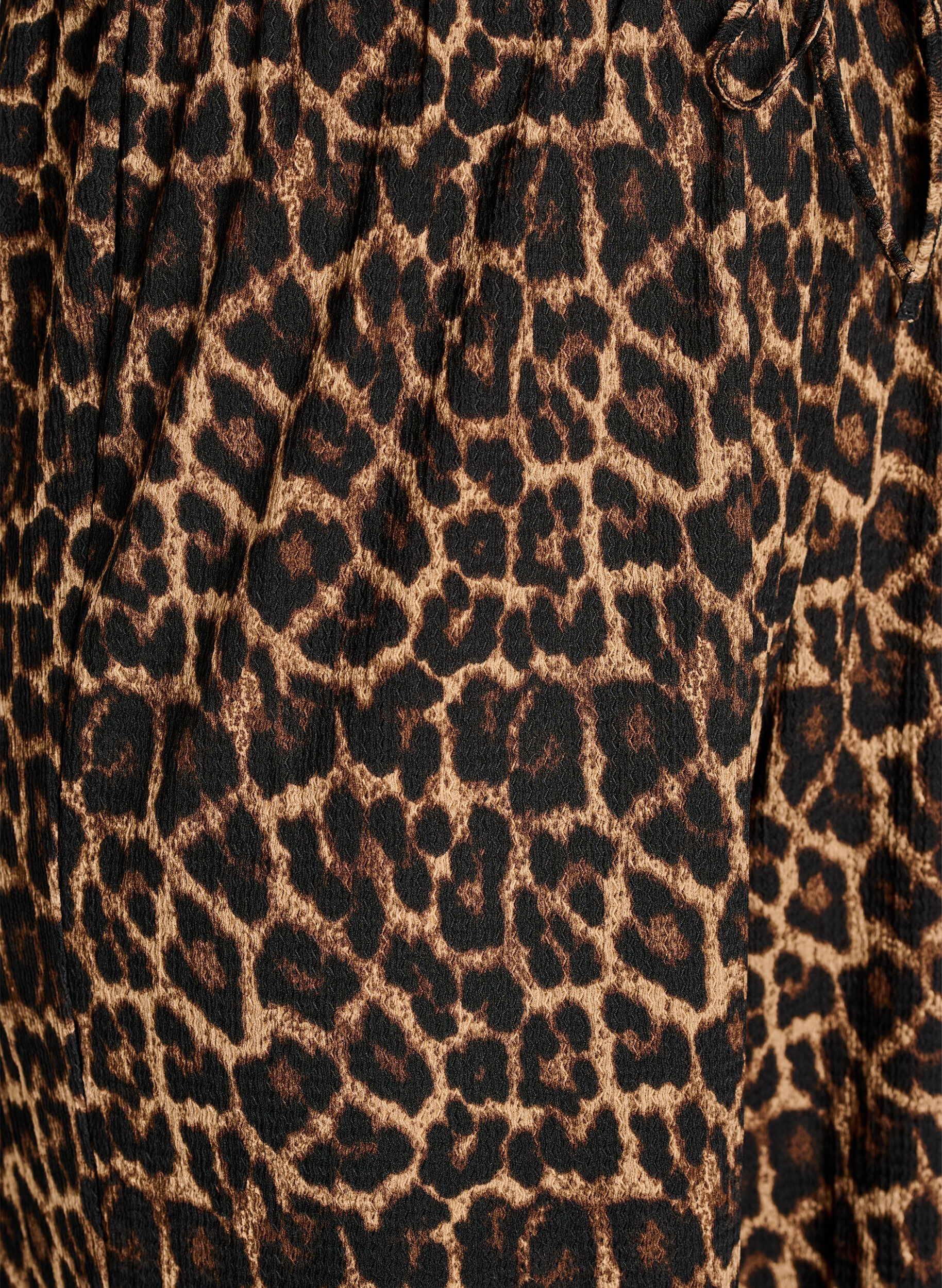 ZizziLeve&auml;lahkeiset housut kevyest&auml; teksturoidusta kankaasta, Musta, Packshot image number 2