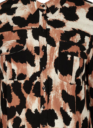 Viskoosipusero leopardikuosilla, Black AOP, Packshot image number 2