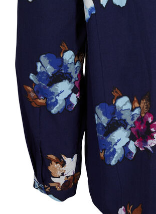FLASH – Pitkähihainen pusero painatuksella, Big Blue Flower, Packshot image number 3