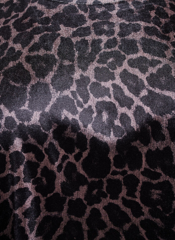 Lyhythihainen velourpaita, Ruskea, Packshot