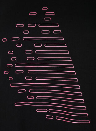 Treenipaita printillä, Black Diva Pink, Packshot image number 2