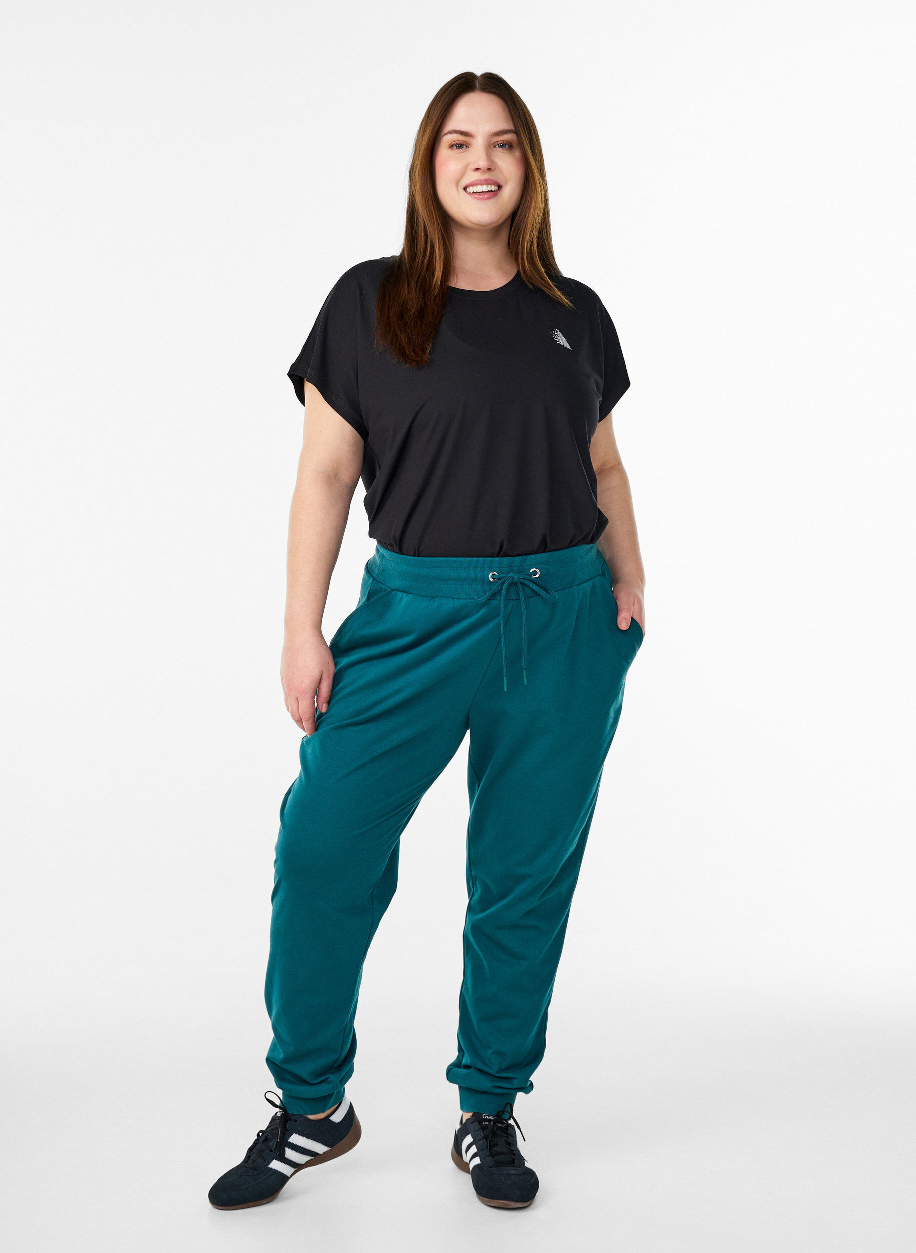ZizziV&auml;lj&auml;t taskulliset verryttelyhousut, Vihre&auml;, Model image number 1