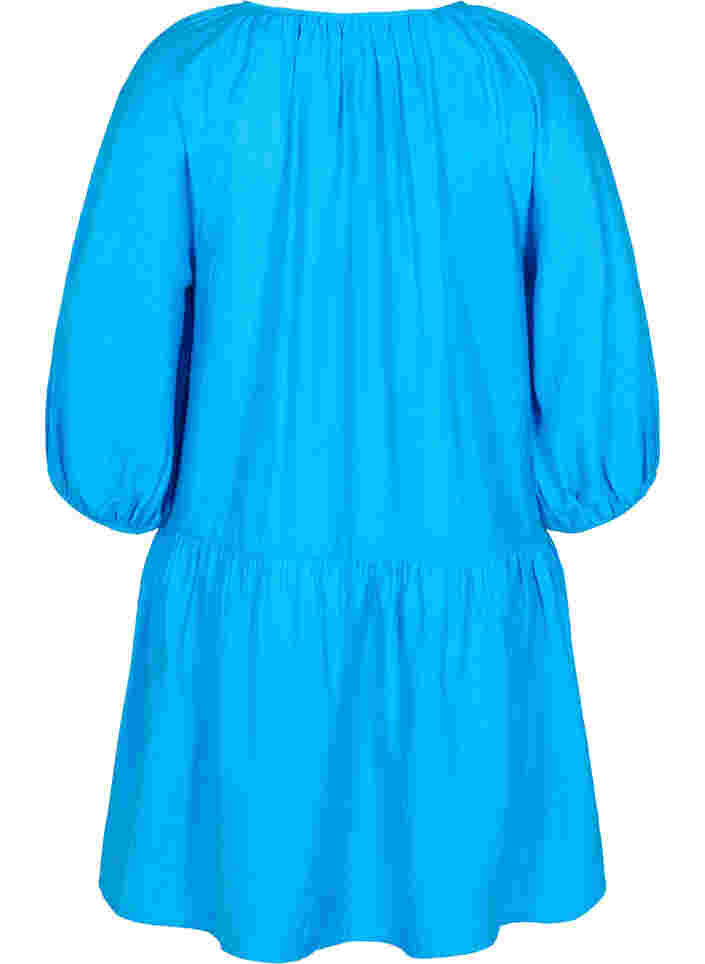 A-mallinen tunika 3/4-hihoilla, Brilliant Blue, Packshot image number 1