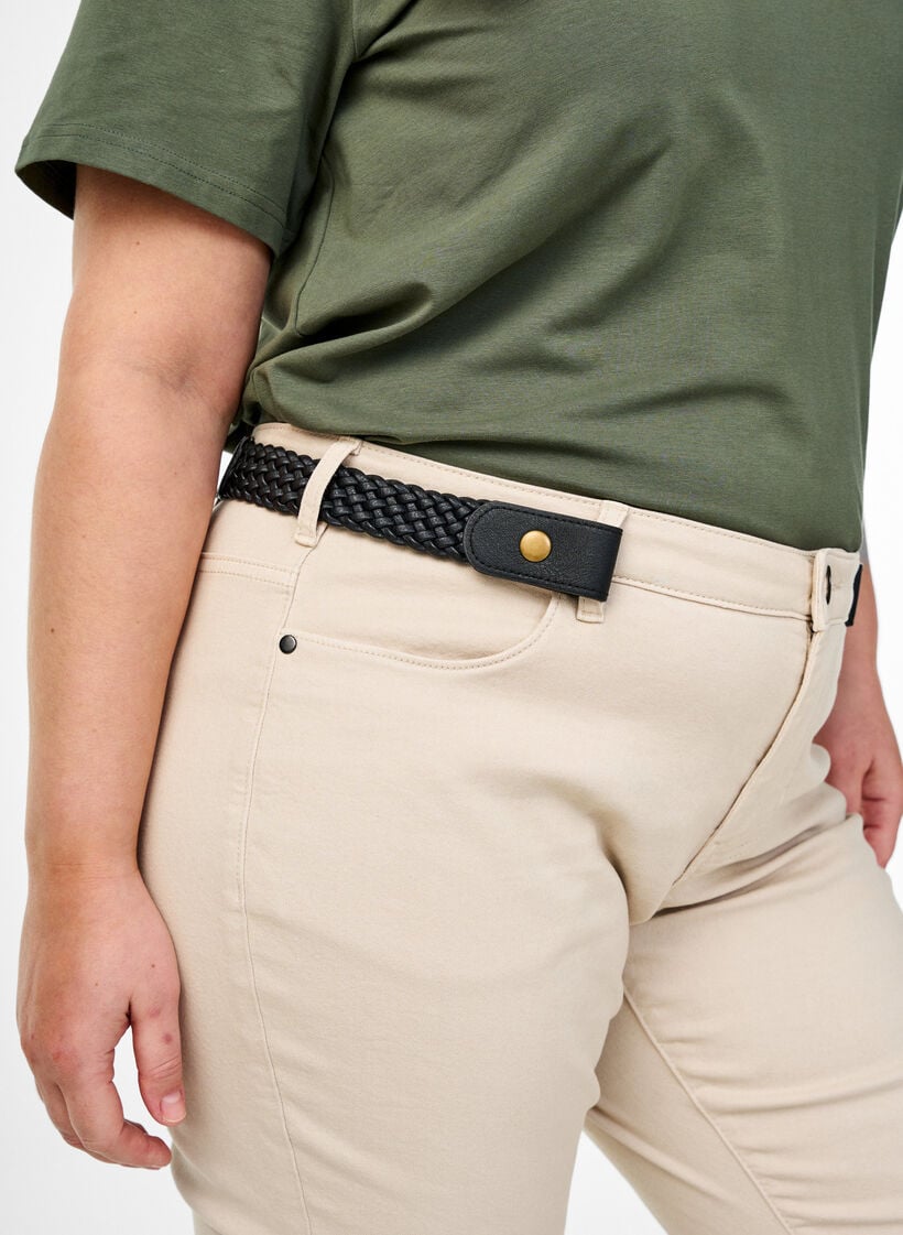 Punottu joustava vy&ouml;, Musta, Image image number 0