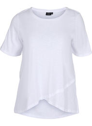 Puuvillainen t-paita lyhyillä hihoilla, Bright White