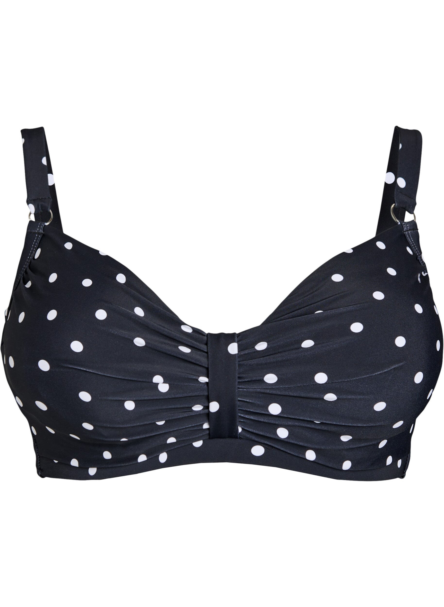 ZizziKaarituelliset bikiniyl&auml;osa kuosilla, Musta, Packshot image number 0