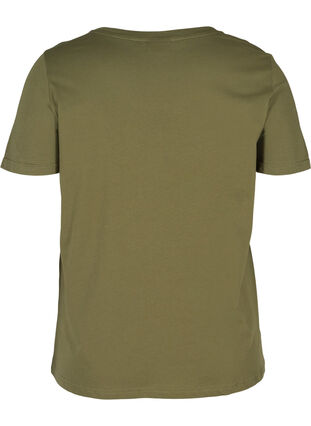 Puuvillainen t-paita painatuksella, Ivy Green NINE, Packshot image number 1