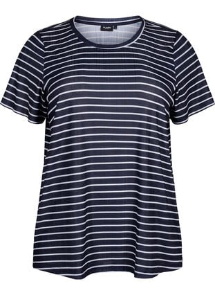 FLASH – kukkakuvioitu T-paita, Night S. W. Stripe, Packshot image number 0