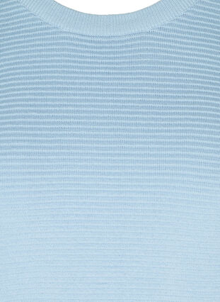 Pitkähihainen neulepusero ekologisesta puuvillasta, Chambray Blue, Packshot image number 2