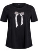 T-paita printill&auml;, Musta, Packshot image number 0