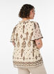 Pusero kuviolla ja virkatulla reunuksella, Beige, Model image number 2