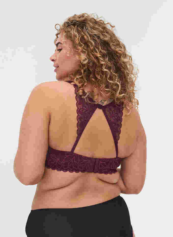 Kaarituelliset rintaliivit pitsillä ja mesh-yksityiskohdilla, Winetasting, Model image number 1