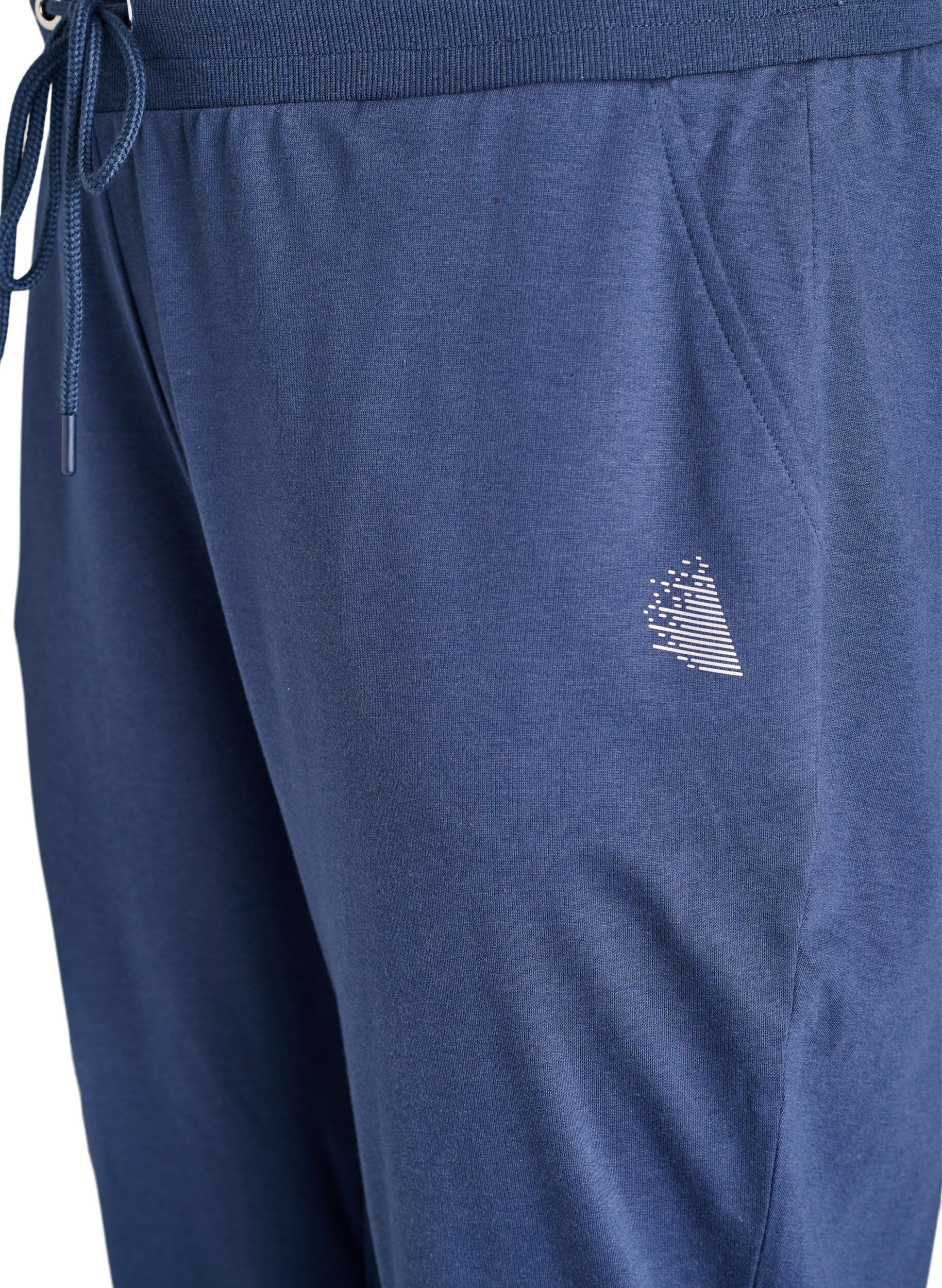 ZizziV&auml;lj&auml;t treenihousut taskuilla, Sininen, Packshot image number 2