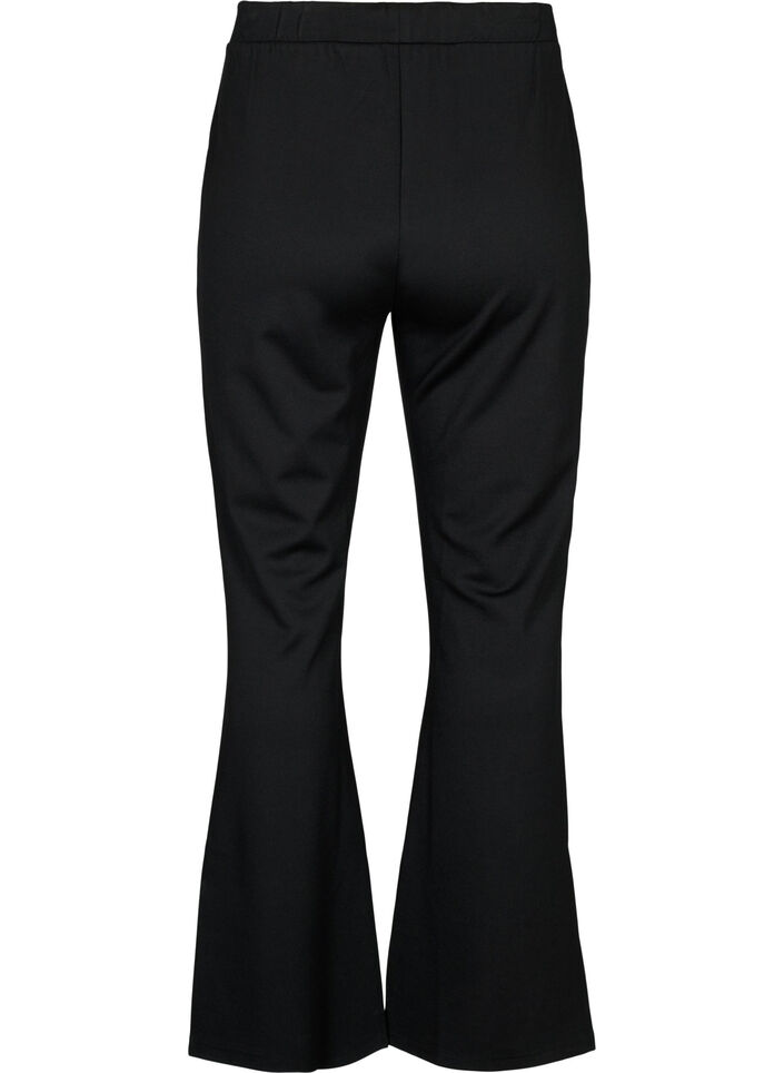 Bootcut-housut viskoosisekoitetta, Musta, Packshot image number 1