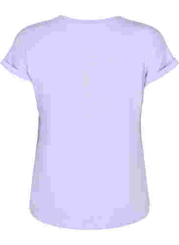 Lyhythihainen t-paita puuvillasekoitteesta, Lavender, Packshot image number 1