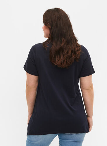 Puuvillainen t-paita lyhyillä hihoilla, Night Sky LOVE, Model image number 1