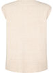 Neuleliivi, jossa on ribbireunat, Beige, Packshot image number 1