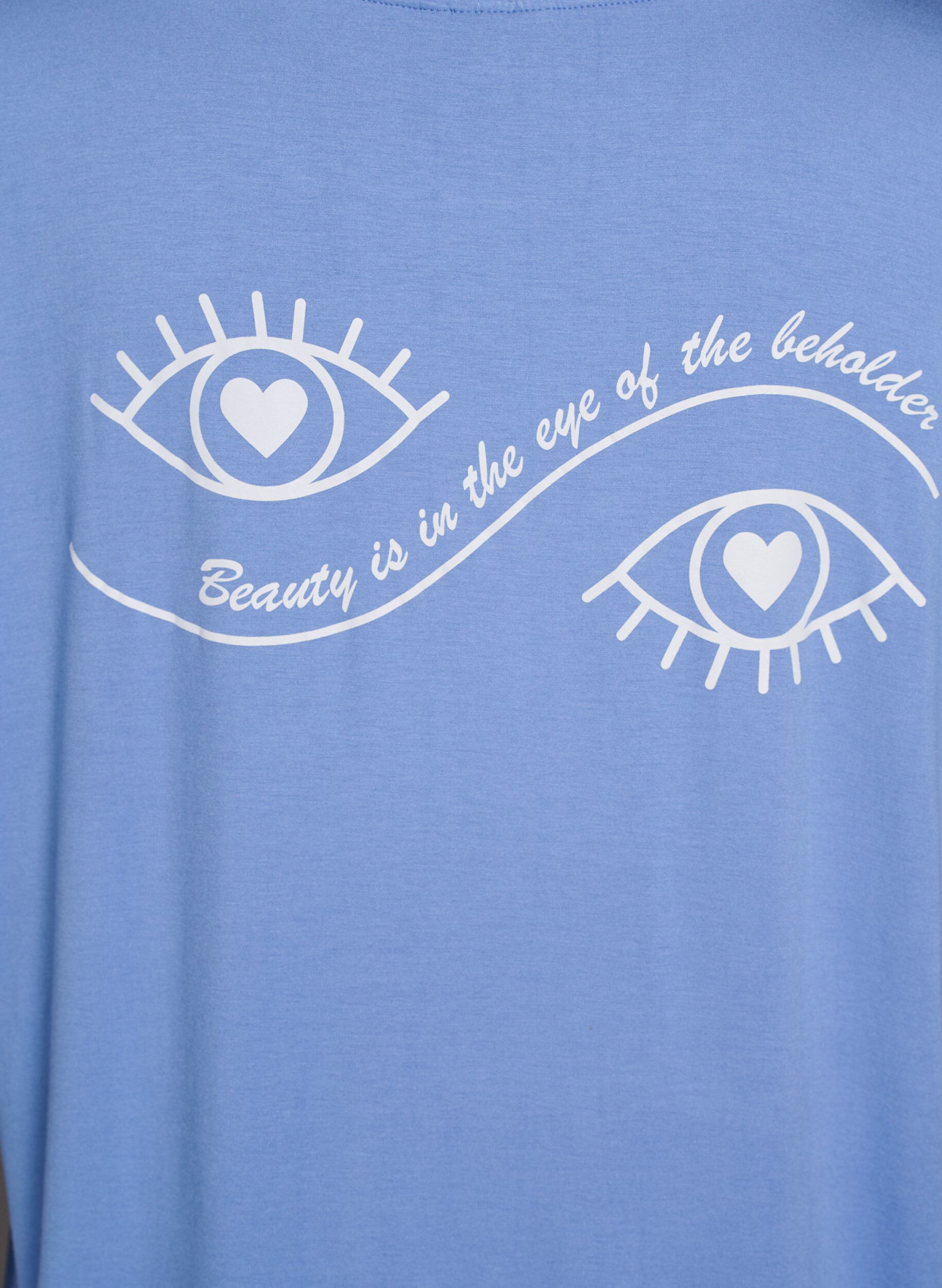 Zizzi Rento viskoosinen y&ouml;paita, Sininen, Packshot image number 3