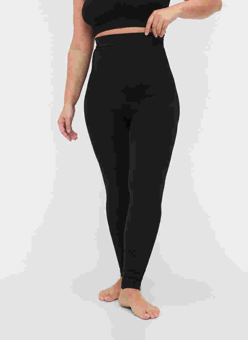 Shapewear-leggingsit korkealla vyötäröllä, Black, Model image number 2