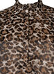 Lyhyt jacquard-mekko leopardikuviolla, Brown Leo AOP, Packshot image number 2