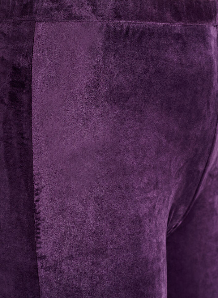 Tiukat veluurileggingsit, Violetti, Packshot image number 2