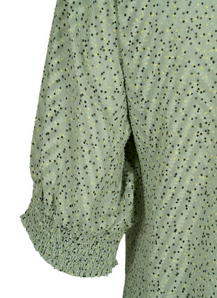 Pilkullinen pusero 1/2-hihoilla, Seagrass Dot, Packshot image number 3