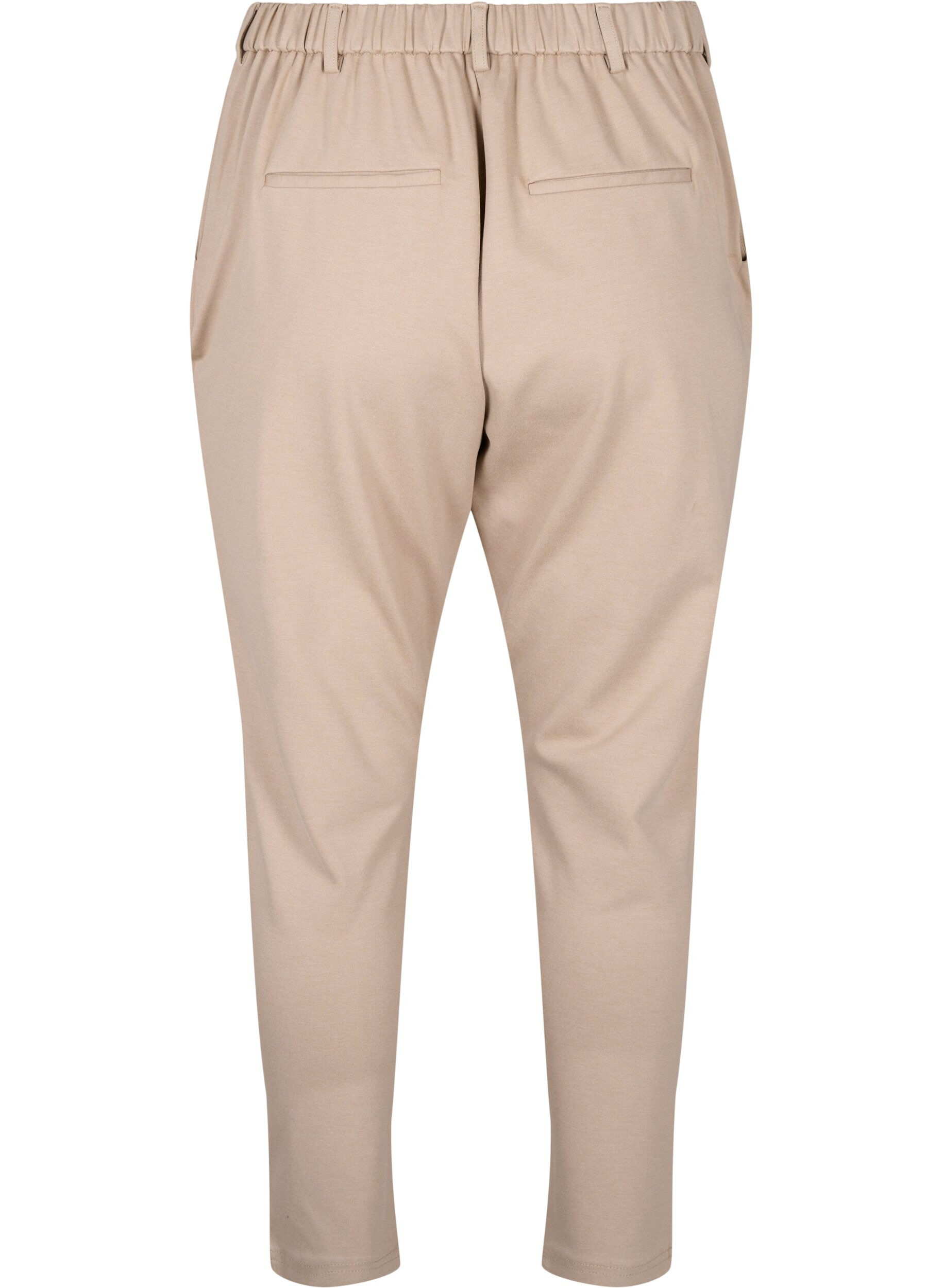 Zizzi Cropped Maddison-housut, Beige, Packshot image number 1