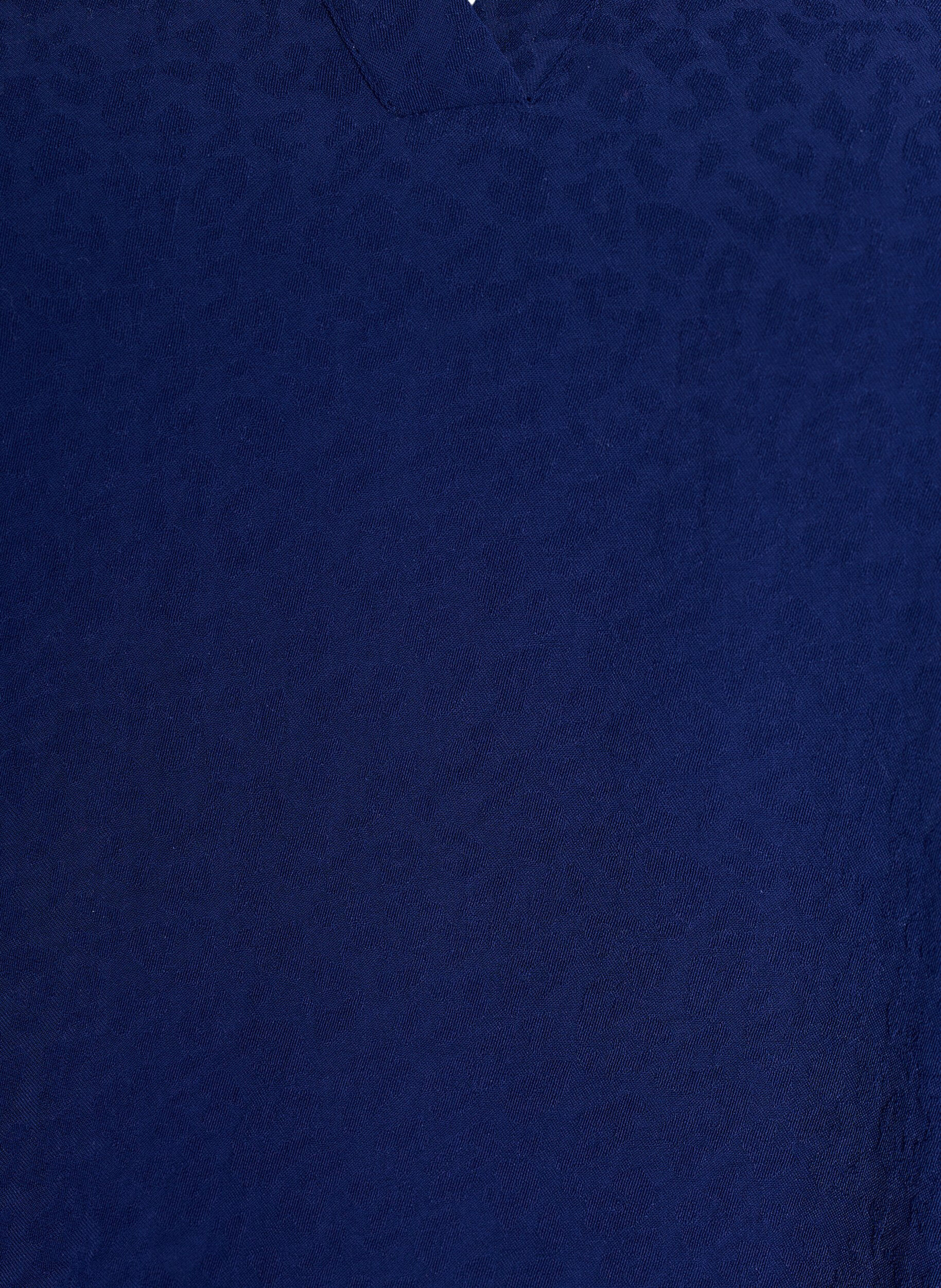 Zizzi Pusero, jossa on lyhyet r&ouml;yhel&ouml;hihat ja V-p&auml;&auml;ntie, Sininen, Packshot image number 2