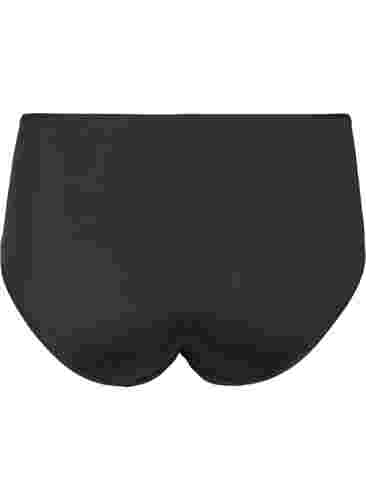 2kpl alushousuja normaalilla vyötäröllä, Black, Packshot image number 1