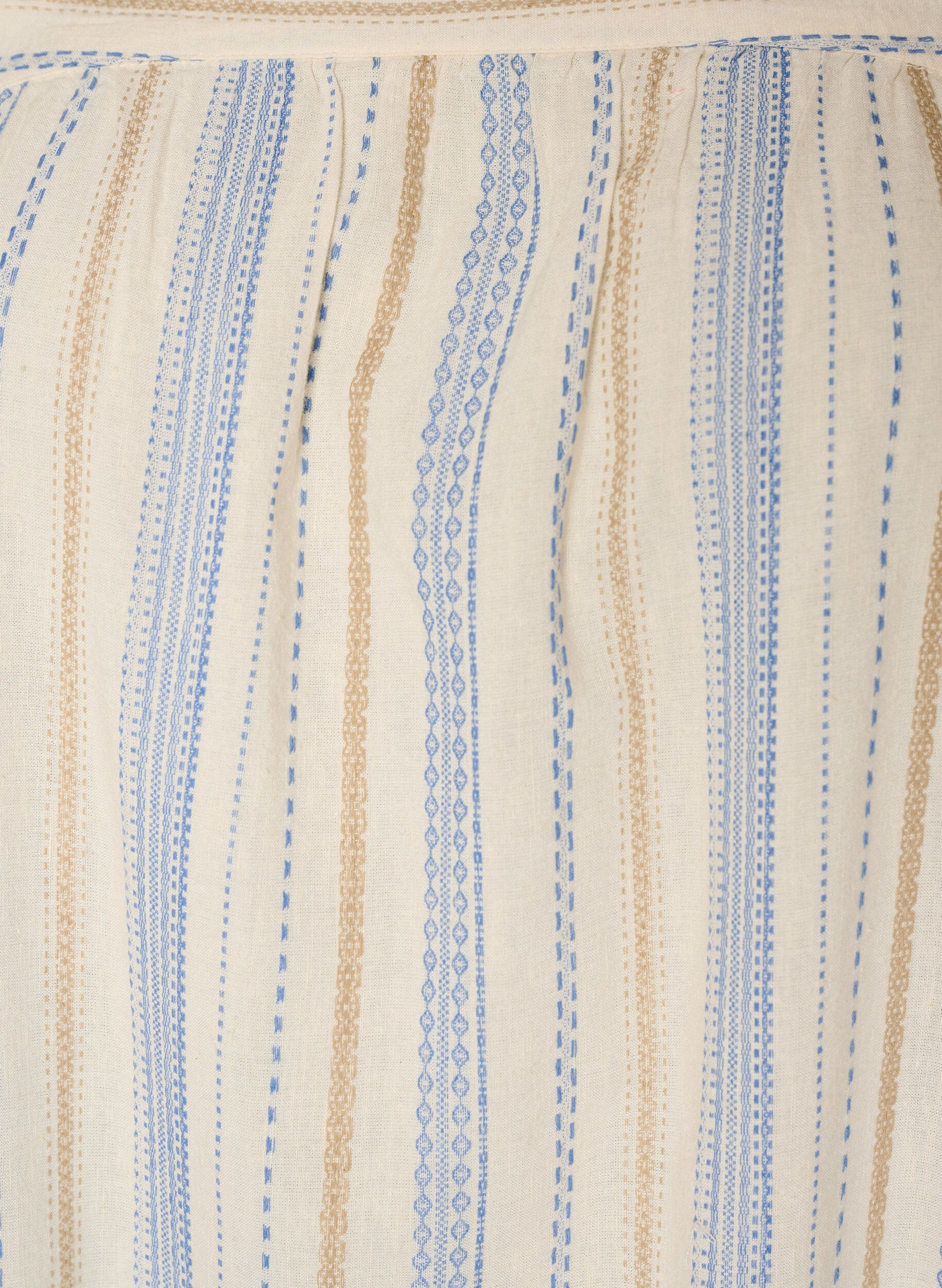 ZizziHihaton kes&auml;mekko kudotulla kuviolla, Vanilja, Packshot image number 2