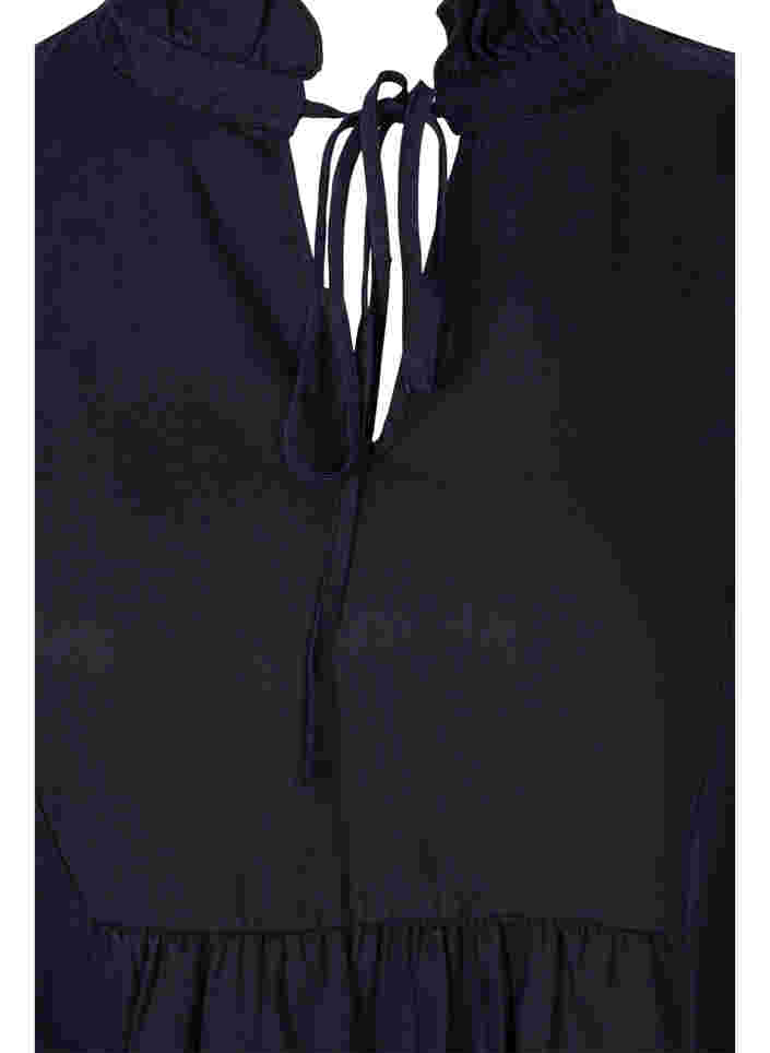 Mekko 3/4-hihoilla lyocellista (TENCEL™), Black, Packshot image number 2